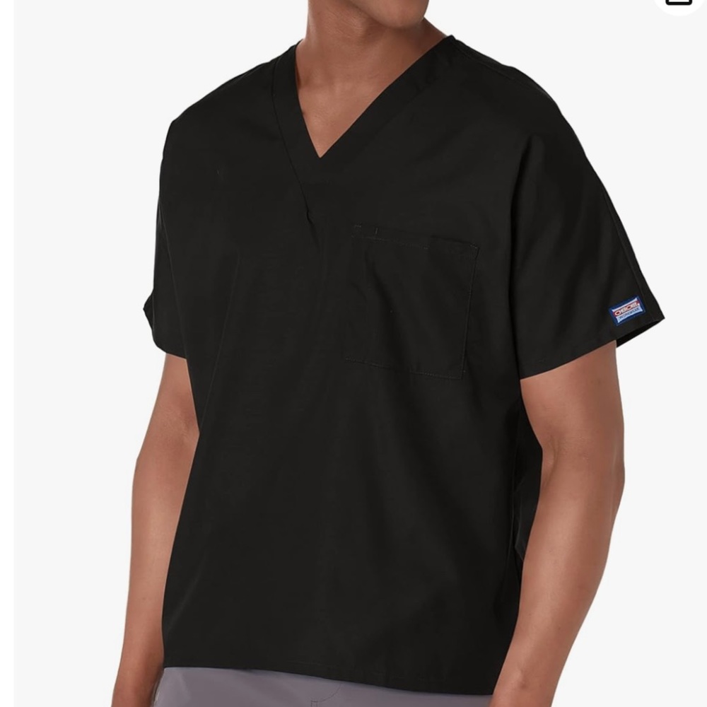 NEW Cherokee Unisex Scrub Set, Size M, Black